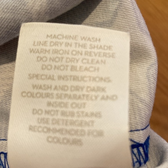 Boden Helena Chino Blue & White Star Print Mini Skirt US 6 LONG - Picture 9 of 9